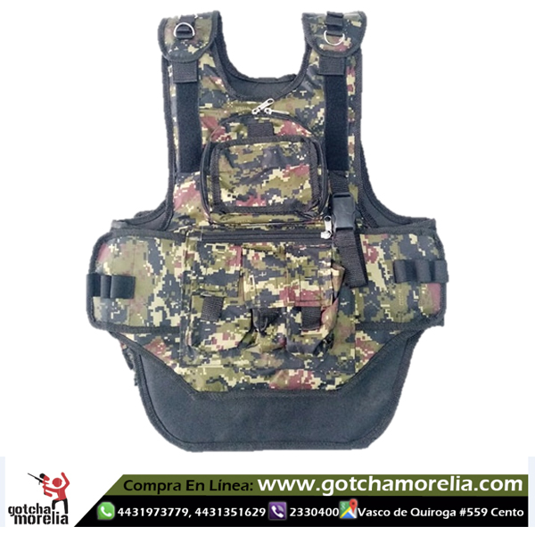 CHALECO TÁCTICO DIGITAL PIXEL 4+1